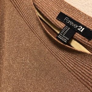 Forever 21 gold shimmer top
